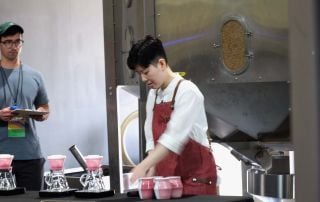 Peace competing at the 2026 US Brewers Cup.